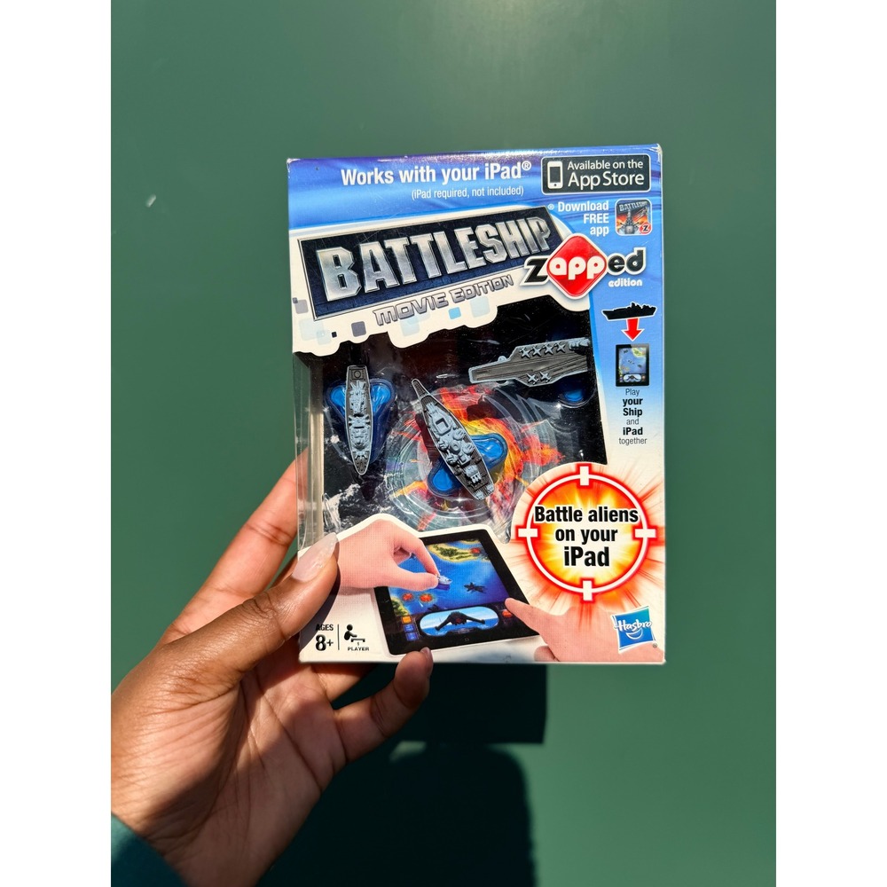 Hasbro Battleship Movie Edition Zapped iPad Game‎ 3 Ships & Cards A0515 New